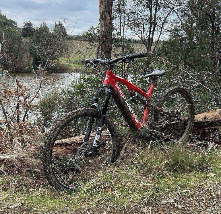Used Rock Machine Blizzard Int-e 70 2024 Mountainbike, Red, 29 — image 4 of 12