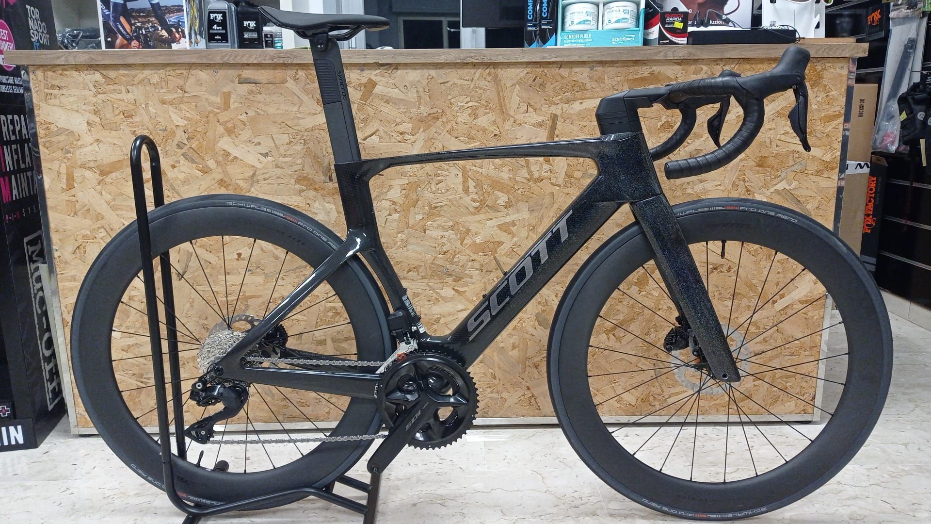 Scott Foil Manubrio Bici Corsa Carbonio Corsa Usate Scott Bici