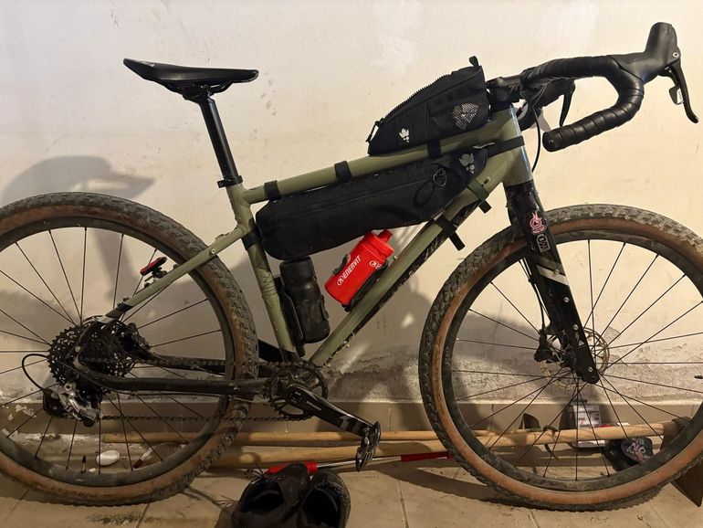Used RIVERSIDE SRAM Rival AXS / Fulcrum RR 900 Wheels Gravel Bike GCR 2022 2022 Road & Gravel, Green — image 2 of 6