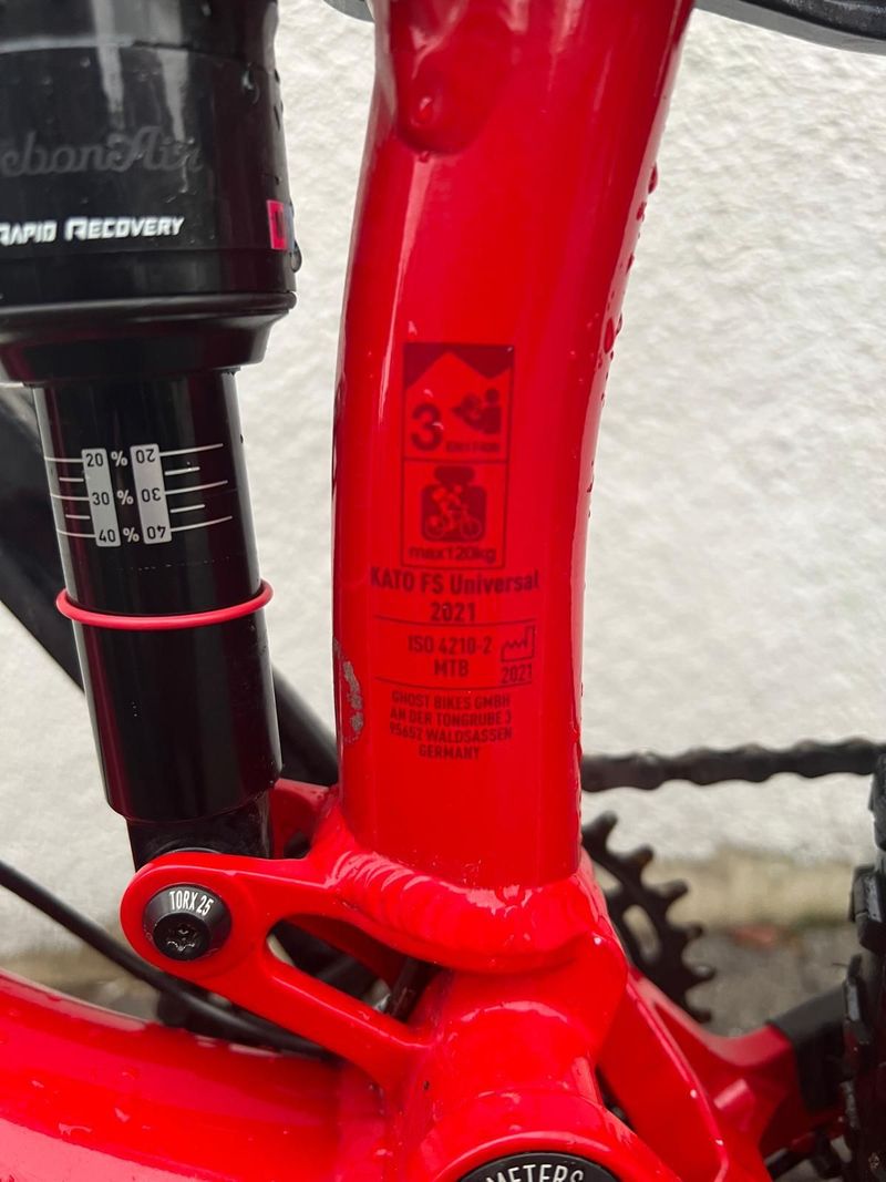 Gebrauchtes Ghost KATO FS Universal 2021 2021 Mountainbike, Rot, 27, 5 (650B) — Bild 9 von 20