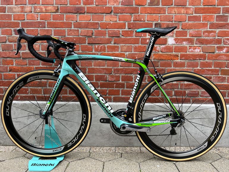 Used Bianchi Bianchi Oltre XR2 Team Belkin (Steven Kruiswijk) Carbon/Shimano Dura Ace Di2/Size 57/Good Condition! 2015 Road & Gravel — image 7 of 14