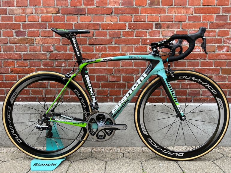 Used Bianchi Bianchi Oltre XR2 Team Belkin (Steven Kruiswijk) Carbon/Shimano Dura Ace Di2/Size 57/Good Condition! 2015 Road & Gravel — image 1 of 14