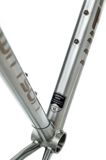 Gebrauchtes Wittson Custom Ti Cycles Deva Titanium Frameset 2025 Road & Gravel, Hellgrau — Bild 4 von 12