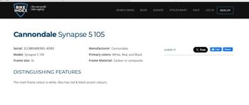 Used Cannondale Synapse 3 2016 2016 Road & Gravel, Black — image 10 of 10