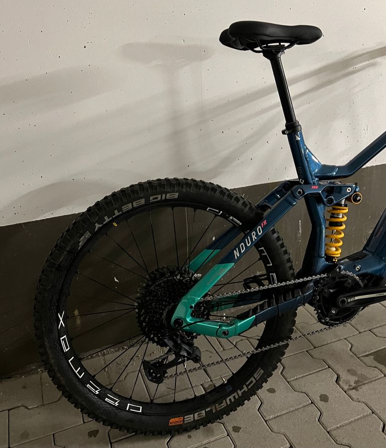 Used Haibike Nduro 8 Freeride 2022 2022 Mountainbike, Purple, 29 — image 10 of 14
