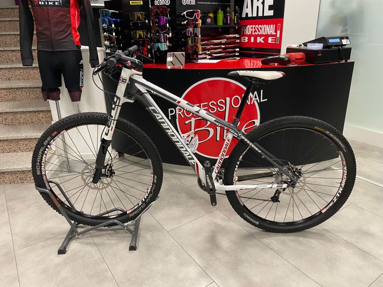 Used Cannondale F-si Carbon 2 lefty 2017 2017 Mountainbike, White — image 2 of 3
