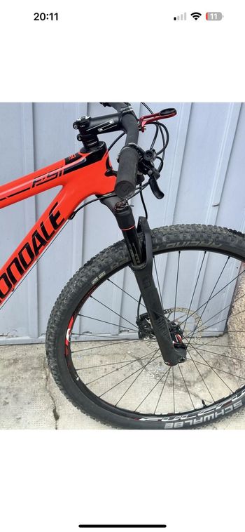 Cannondale F-Si Carbon 5 2018 2018 Mountainbike usato, Rosso — immagine 10 di 18