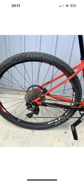 Cannondale F-Si Carbon 5 2018 2018 Mountainbike usato, Rosso — immagine 18 di 18