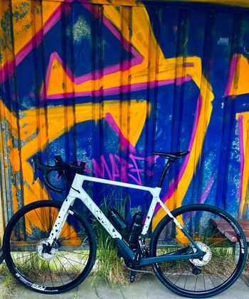Used Canyon Grizl CF SL 8 2021 2021 Road & Gravel, White — image 2 of 8