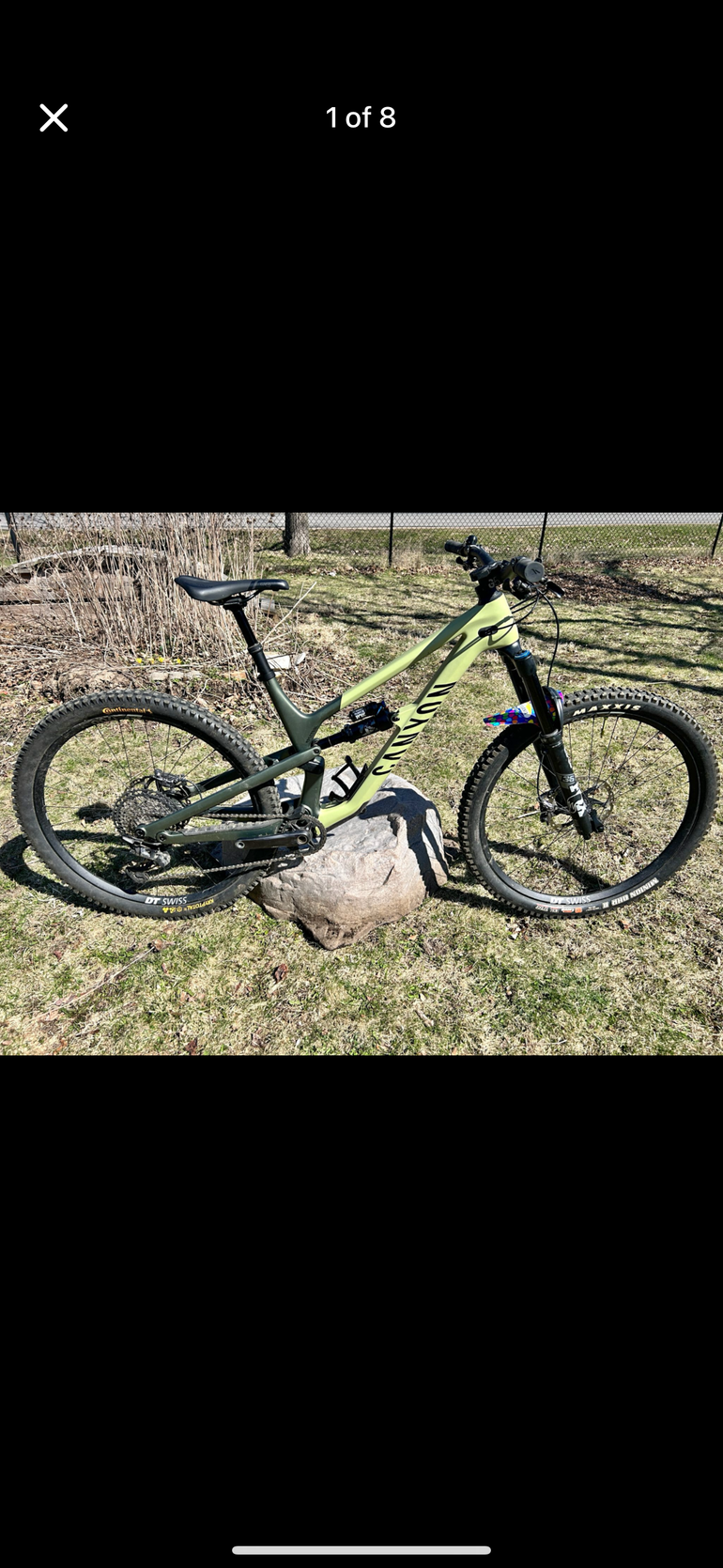 Used Canyon Spectral 29 CF 8 2021 2021 Mountainbike, Green, 29 — image 1 of 3