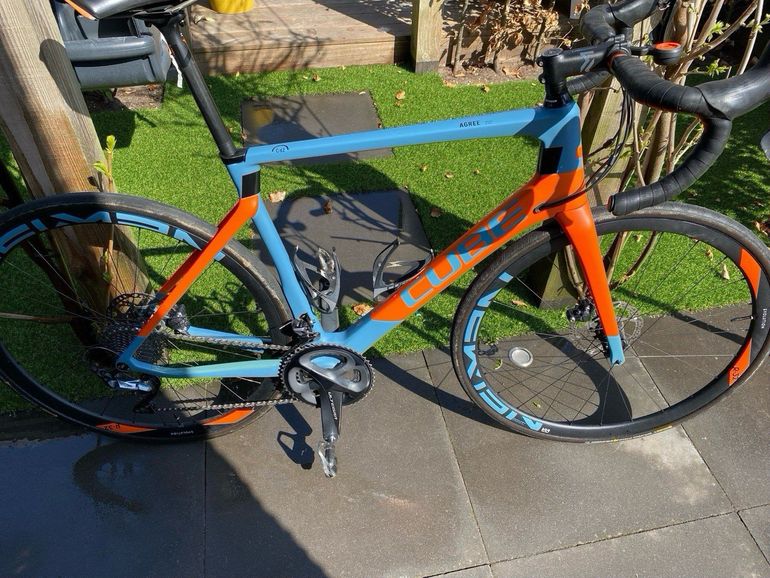 Used CUBE AGREE C:62 RACE 2020 2020 Road & Gravel, Orange — image 1 of 4