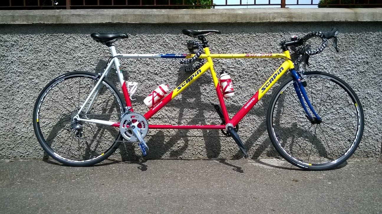 Telaio Tandem Corsa Usato Tandem Compatto Atala Bicicletta Tandem