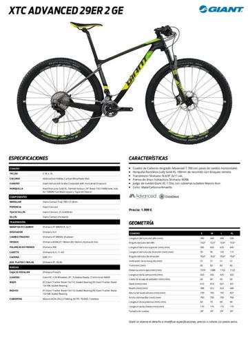 Tweedehands Giant XTC Advanced 29 2 2018 2018 Mountainbike — afbeelding 4 van 6