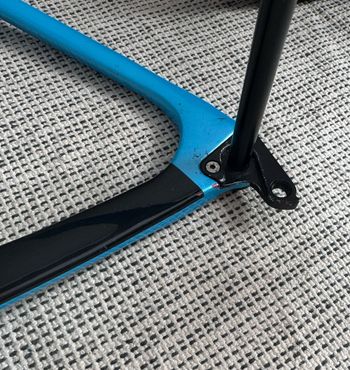Used De Rosa Idol carbon disc frameset Frameset 2023 Road & Gravel, Blue — image 4 of 16