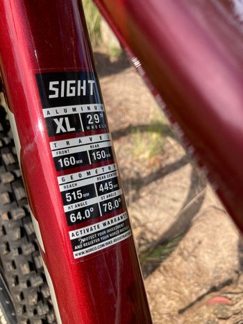 Used Norco Sight A2 29 2021 2021 Mountainbike, Red, 29 — image 3 of 11