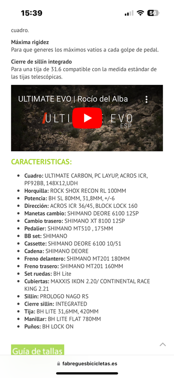 Tweedehands Bh - ultimate Shimano Deore XT 2023 Mountainbike — afbeelding 5 van 5