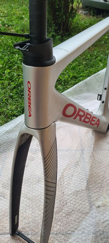 Used Orbea ORCA M30iLTD PWR 2022 Frameset 2022 Road & Gravel, Light Gray — image 7 of 8
