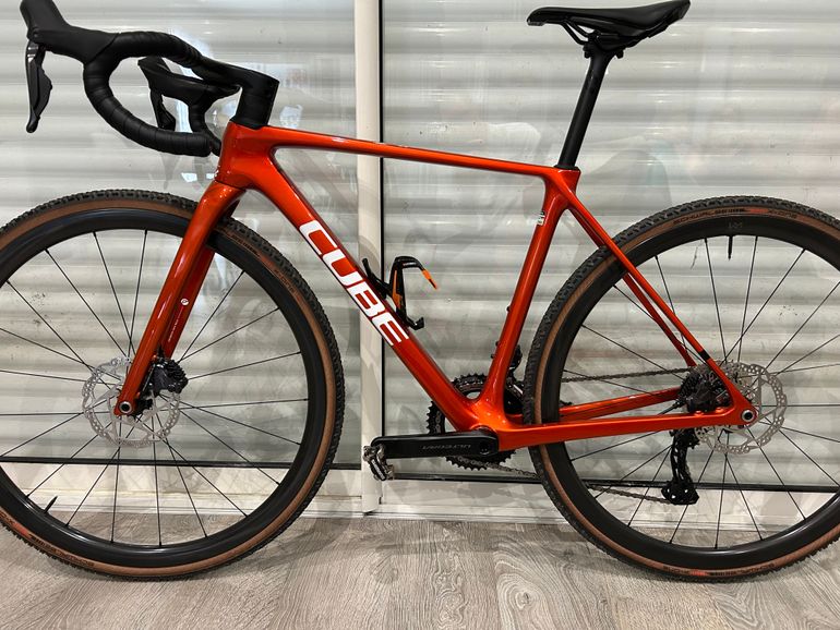 Used CUBE CROSS RACE C:62 SLX 2025 2025 Road & Gravel, Orange — image 2 of 5