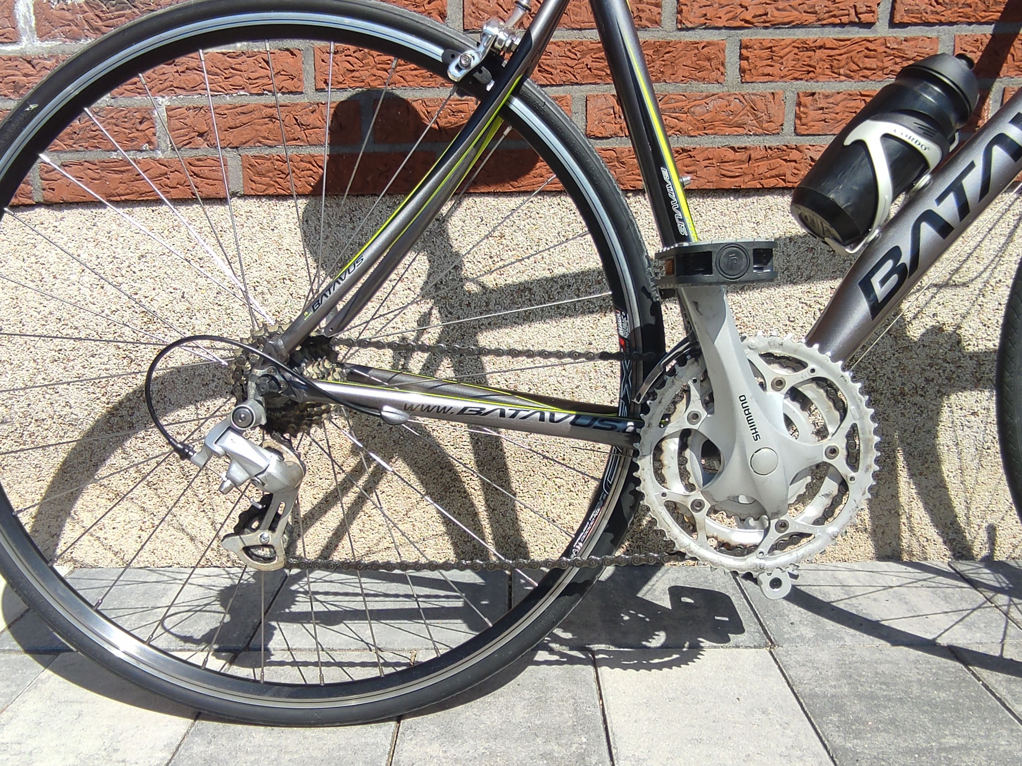 Road Bike Batavus Bike Parts Team Batavus Coloured Red And Yellow