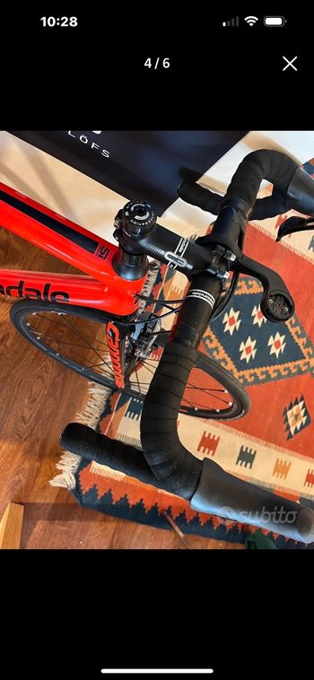 Used Cannondale SuperSix EVO Ultegra 2019 2019 Road & Gravel, Red — image 6 of 9