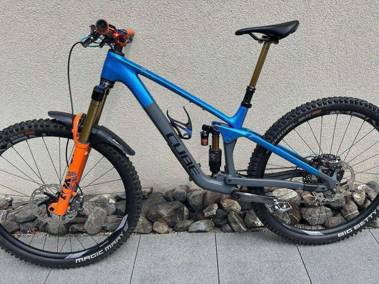 CUBE Stereo Shimano XTR 2023 Mountainbike de segunda mano, Azul — imagen 2 de 9