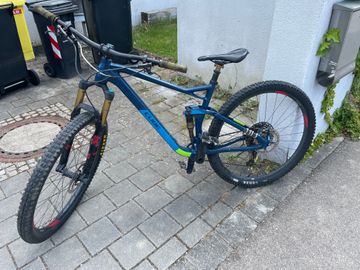 CUBE Stereo 120 2021 Mountainbike de segunda mano, Azul — imagen 1 de 12