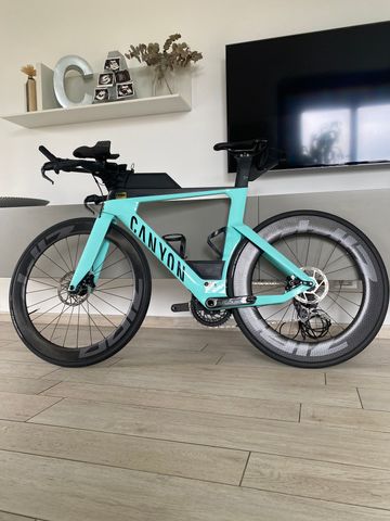 Gebrauchtes Canyon Speedmax CF 8 Disc eTap 2021 2021 Road & Gravel, Grün — Bild 2 von 12