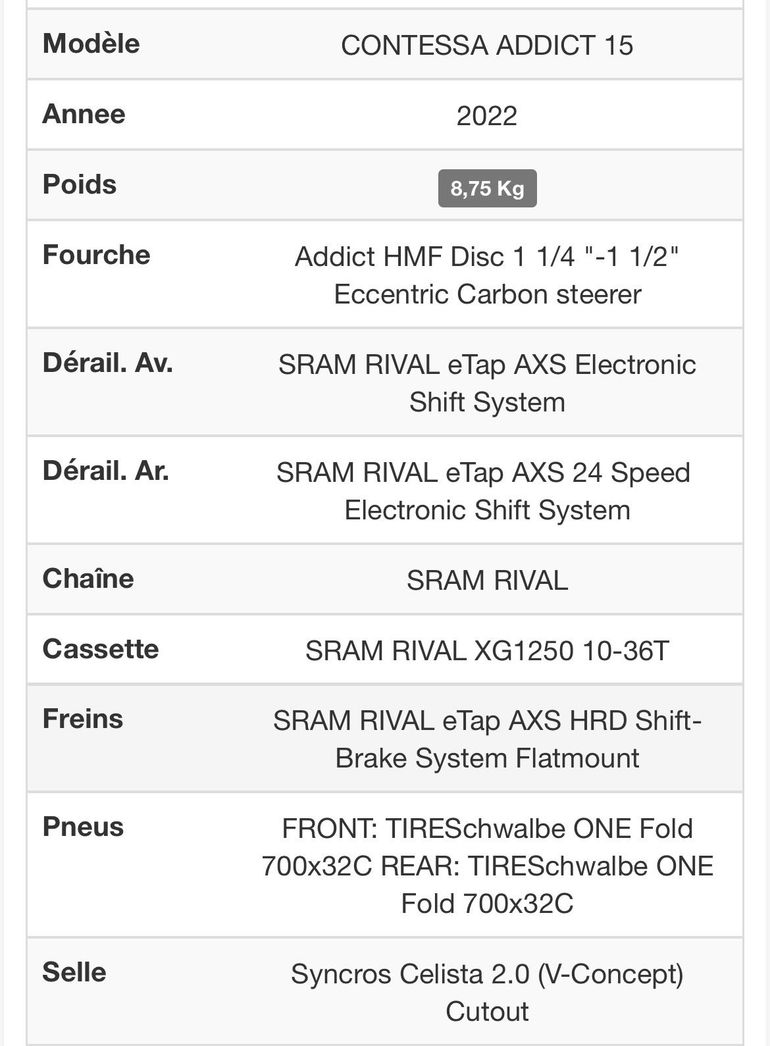 Used Scott Addict SRAM Rival eTap AXS 2023 Road & Gravel, Light Gray — image 6 of 7