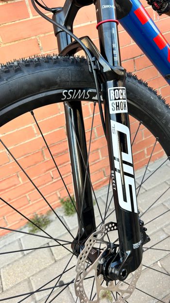 Trek Supercaliber Shimano SLX 2023 Mountainbike usato, Blu — immagine 11 di 18