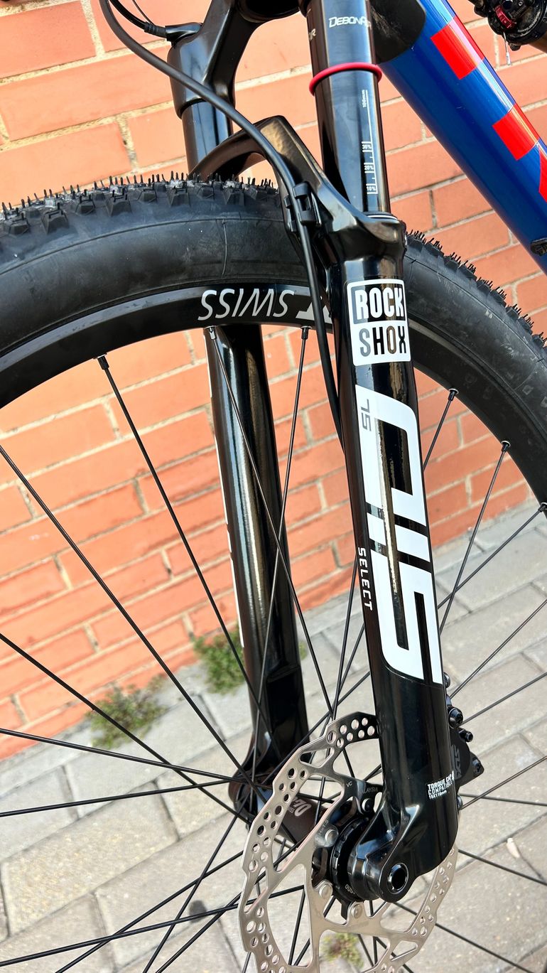 Trek Supercaliber Shimano SLX 2023 Mountainbike usato, Blu — immagine 11 di 18