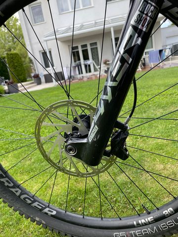 Trek Session 9 X01 2022 2022 Mountainbike usato, Blu — immagine 8 di 9