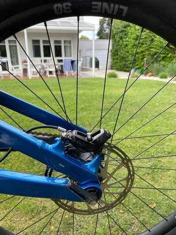 Trek Session 9 X01 2022 2022 Mountainbike usato, Blu — immagine 9 di 9