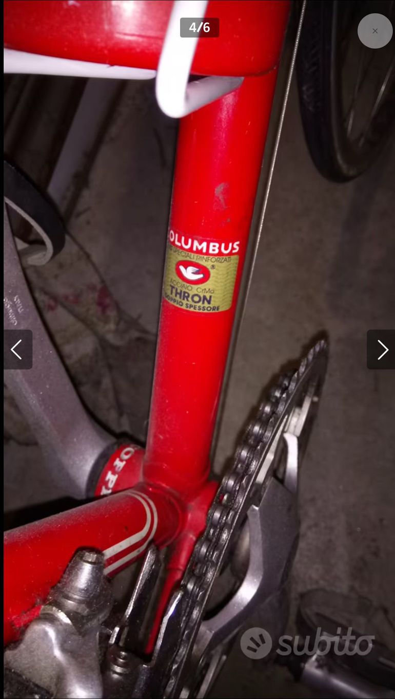 Used Fausto Coppi Record Ora 42 1996 Road & Gravel, Red — image 4 of 6