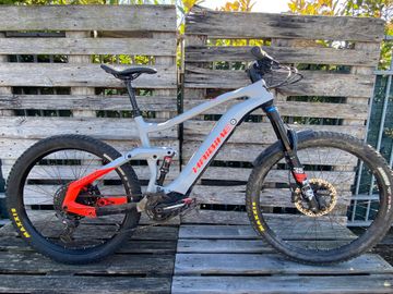 Used Haibike AllMtn 6 2021 2021 Mountainbike, Light Gray, 29 — image 9 of 12