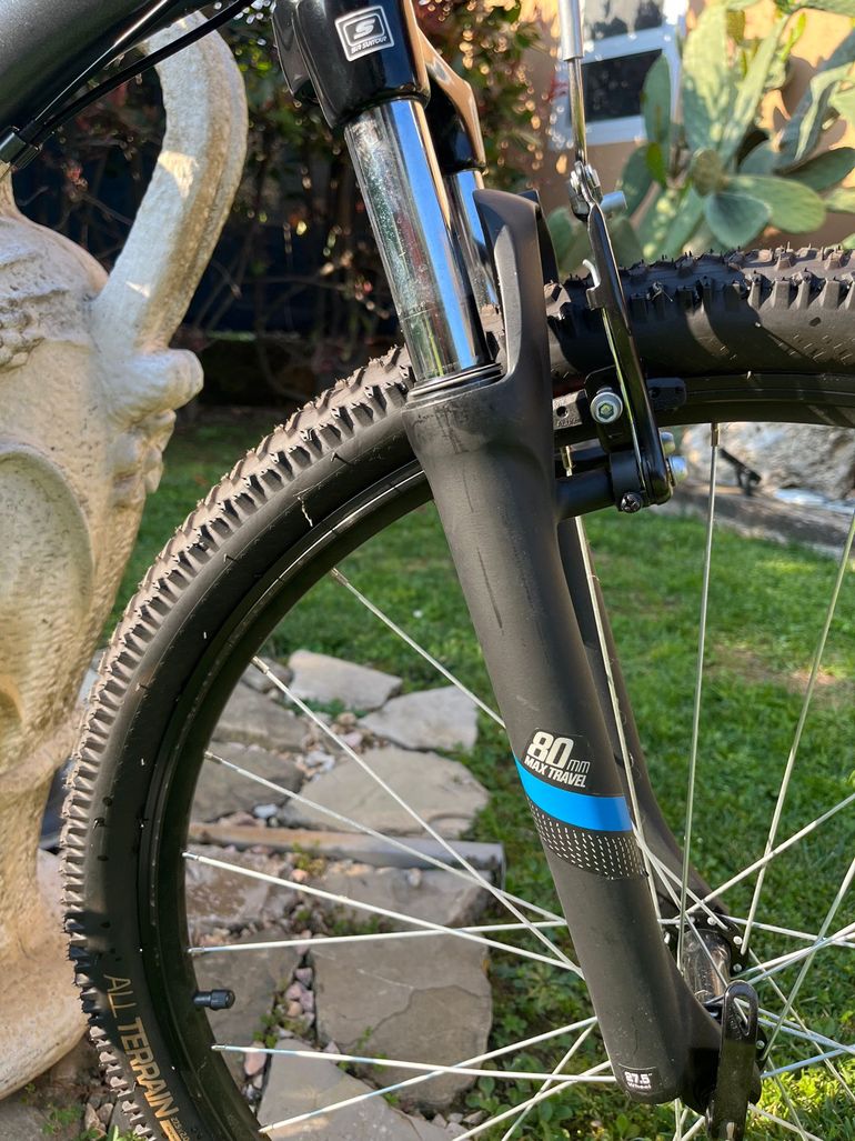 Used ROCKRIDER 27.5" Mountain Bike ST 100 2021 2021 Mountainbike, Light Gray, 27.5 — image 7 of 8