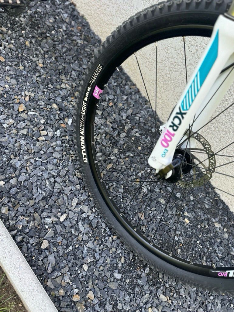 Used ROCKRIDER B-twin 540 2017 Mountainbike, White — image 3 of 4