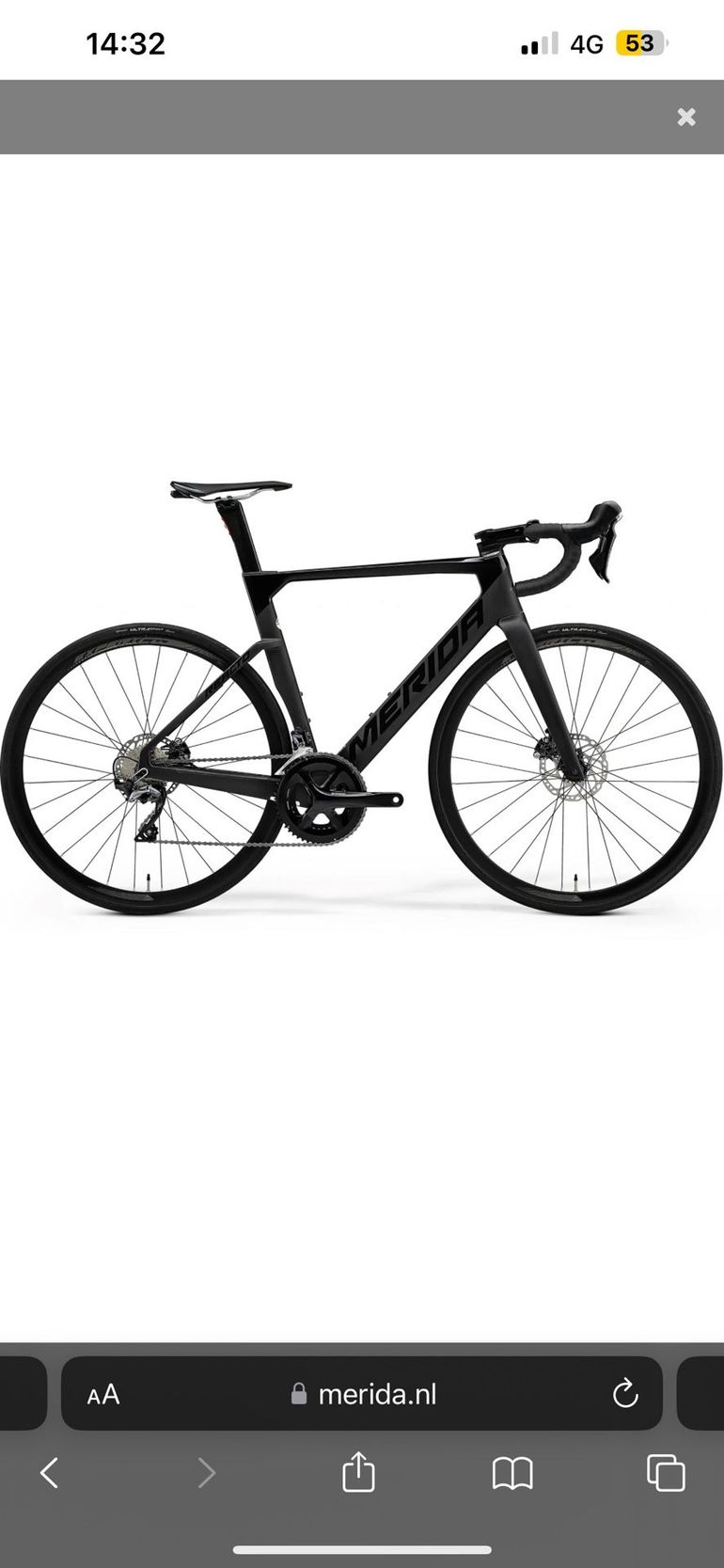 Used Merida REACTO 5000 2023 2023 Road & Gravel, Black — image 3 of 5