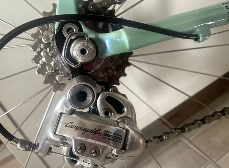 Gebrauchtes Bianchi Mega Pro Replica Pantani 1998 Road & Gravel, Blau — Bild 5 von 22
