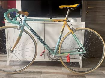 Gebrauchtes Bianchi Mega Pro Replica Pantani 1998 Road & Gravel, Blau — Bild 2 von 22
