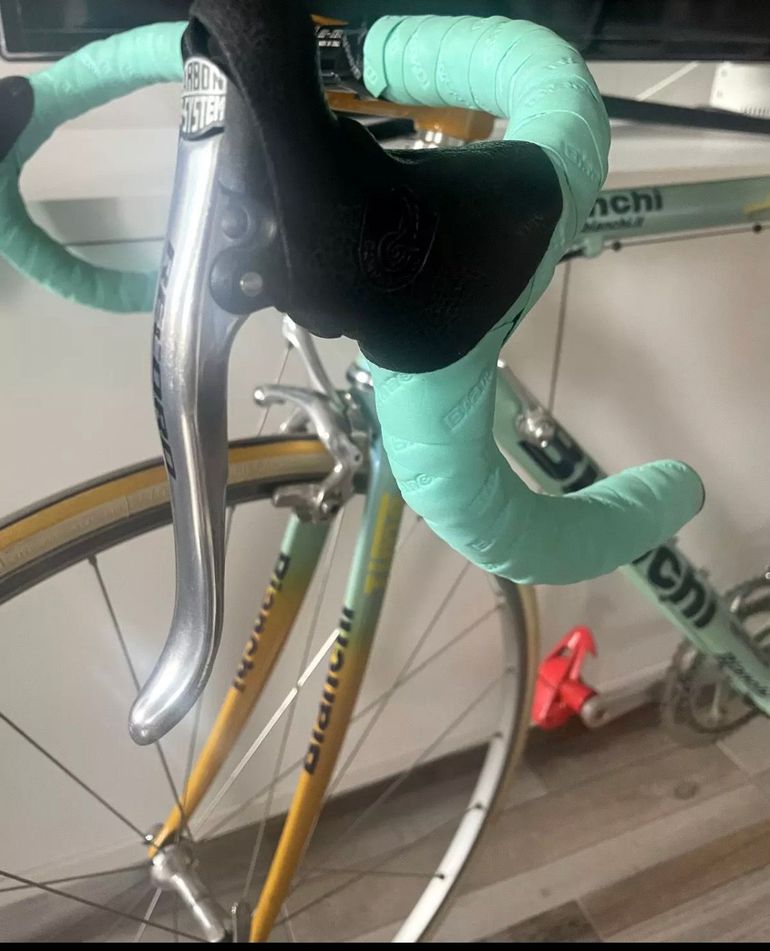 Gebrauchtes Bianchi Mega Pro Replica Pantani 1998 Road & Gravel, Blau — Bild 19 von 22