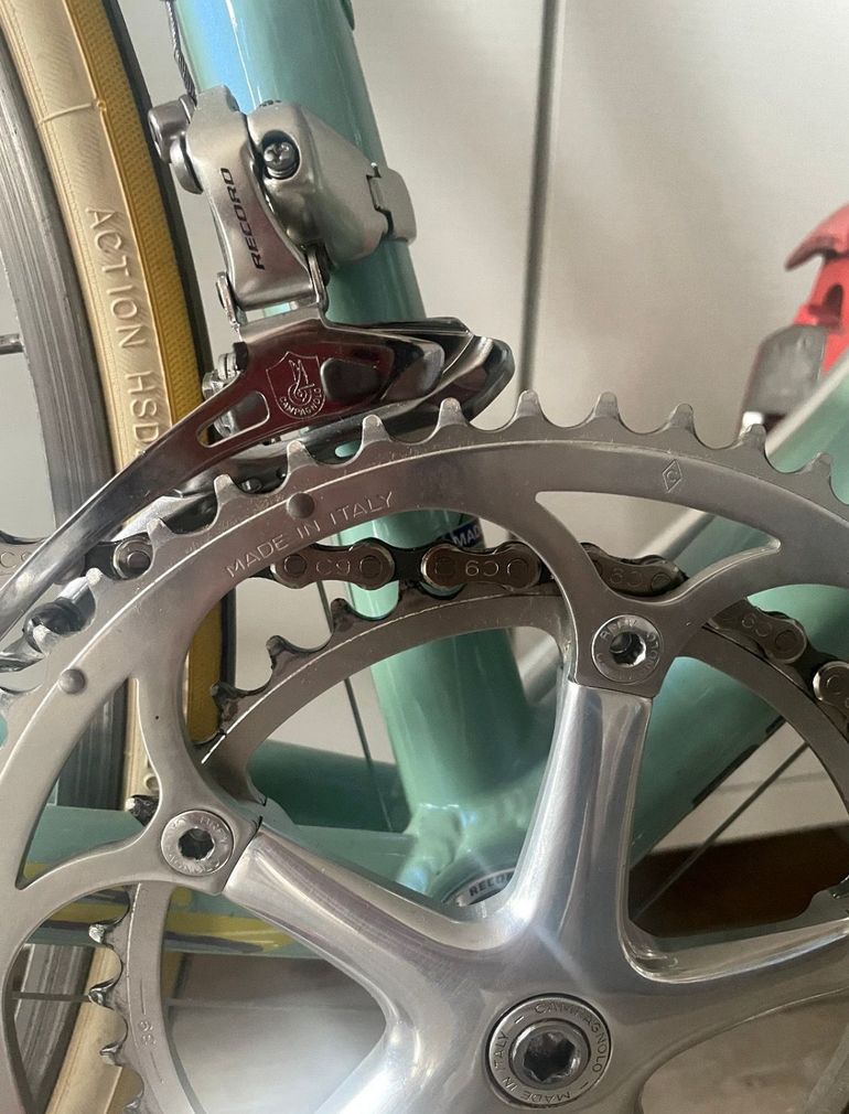Gebrauchtes Bianchi Mega Pro Replica Pantani 1998 Road & Gravel, Blau — Bild 4 von 22