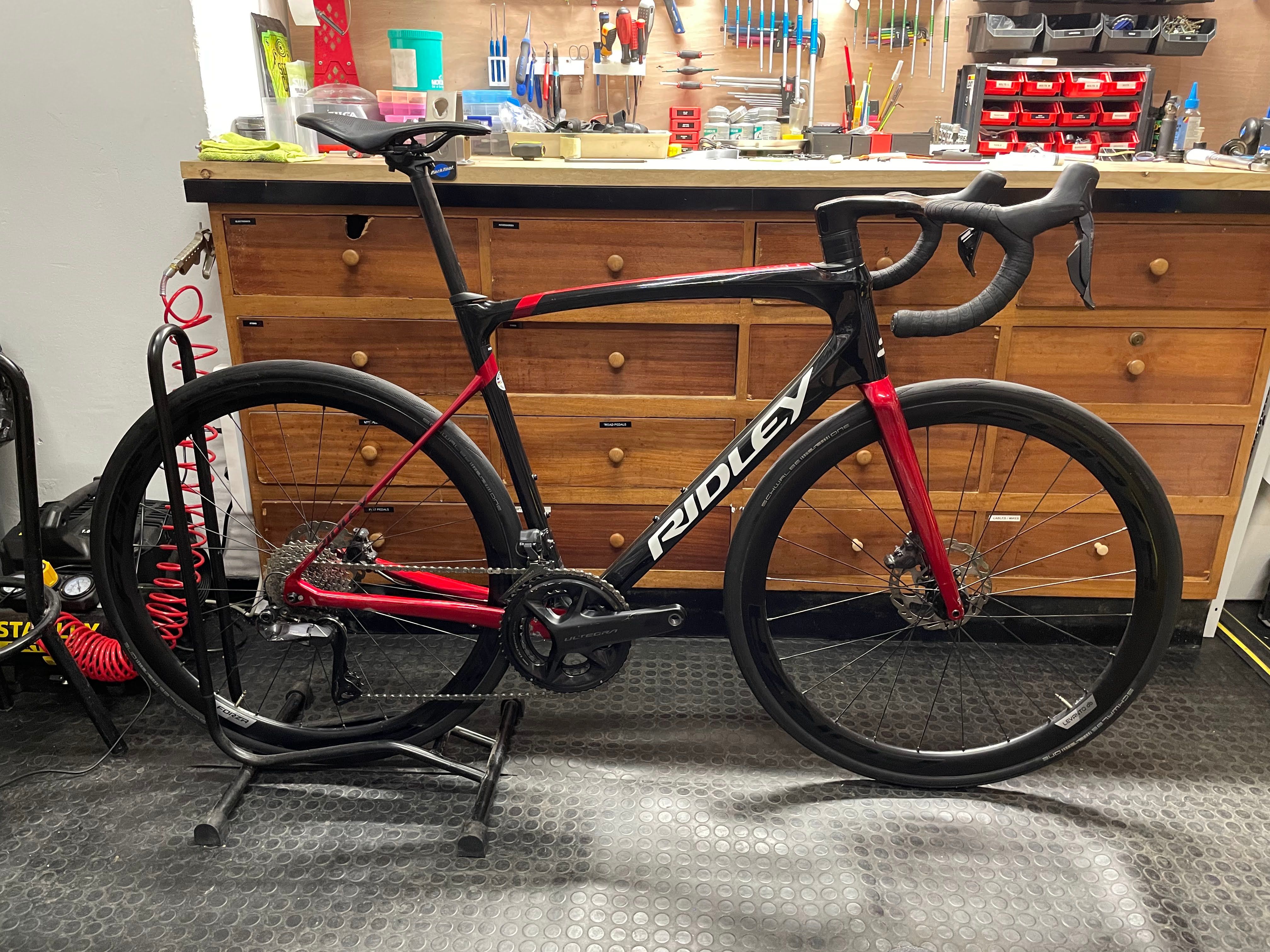 Shimano Ultegra Ridley Fenix Carbon Start To Ride Disc Ridley Fenix SL Ultegra Disc Carbon Road Bike 2019