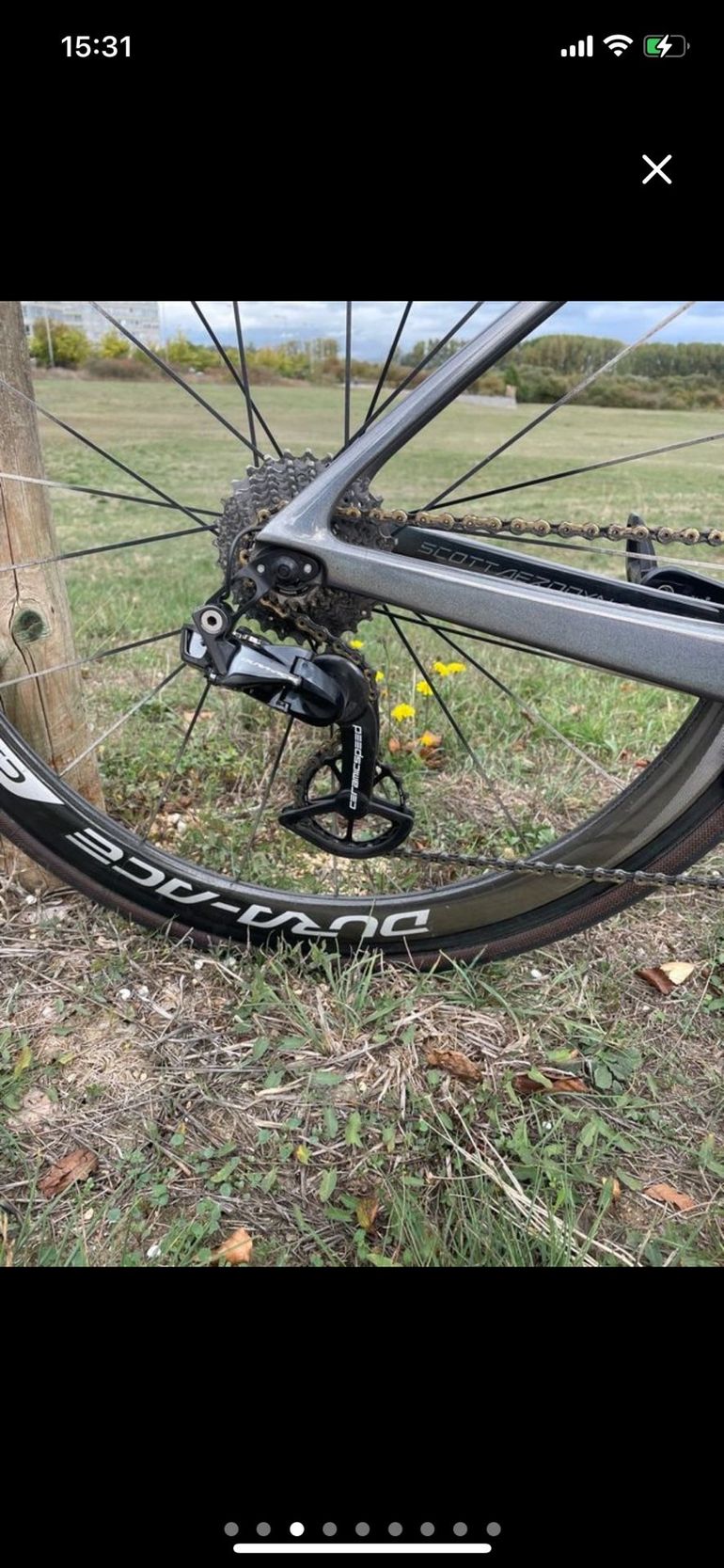 Used Scott Foil Shimano Dura Ace Di2 2019 Road & Gravel, Light Gray — image 7 of 8