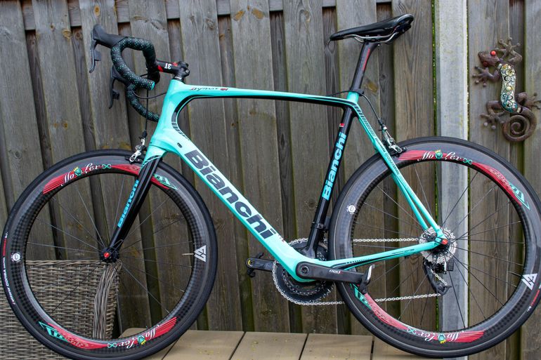 Used Bianchi Infinito SRAM Red eTap AXS 2018 Road & Gravel, Blue — image 1 of 9