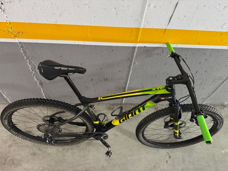 Giant XTC Advanced 29 1 2017 2017 Mountainbike usato, Verde — immagine 2 di 5