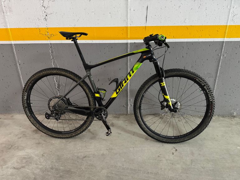 Giant XTC Advanced 29 1 2017 2017 Mountainbike usato, Verde — immagine 4 di 5
