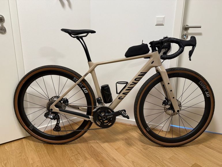 Used Canyon Grizl CF SLX 8 Di2 2024 2024 Road & Gravel, Light Gray — image 1 of 19