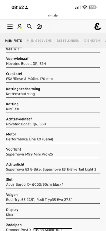 Gebrauchtes x Rise&Muller 2021 Mountainbike, Hellgrau — Bild 7 von 16