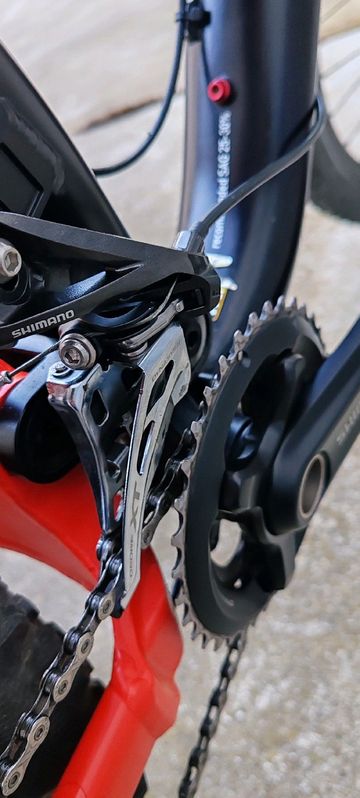 Corratec Inside Link 10 Hz 140 2022 Mountainbike usato, Rosso — immagine 7 di 13
