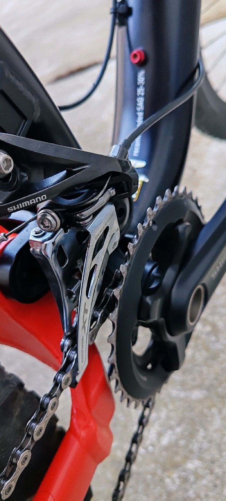 Corratec Inside Link 10 Hz 140 2022 Mountainbike usato, Rosso — immagine 7 di 13
